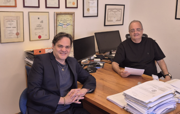 With Attorney León Amiras, President of the Israel-Cyprus Chamber of Commerce