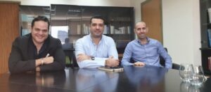 From left to right Gaston Saidman, Commercial Attaché of the Embassy of Cyprus in Israel Sofronis Papageorgiou and CEO of the Israel-Cyprus Chamber of Commerce Eran Cohen